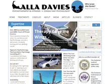 Tablet Screenshot of alladavies.com